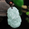 Carved Jade Zodiac Pendant Necklace