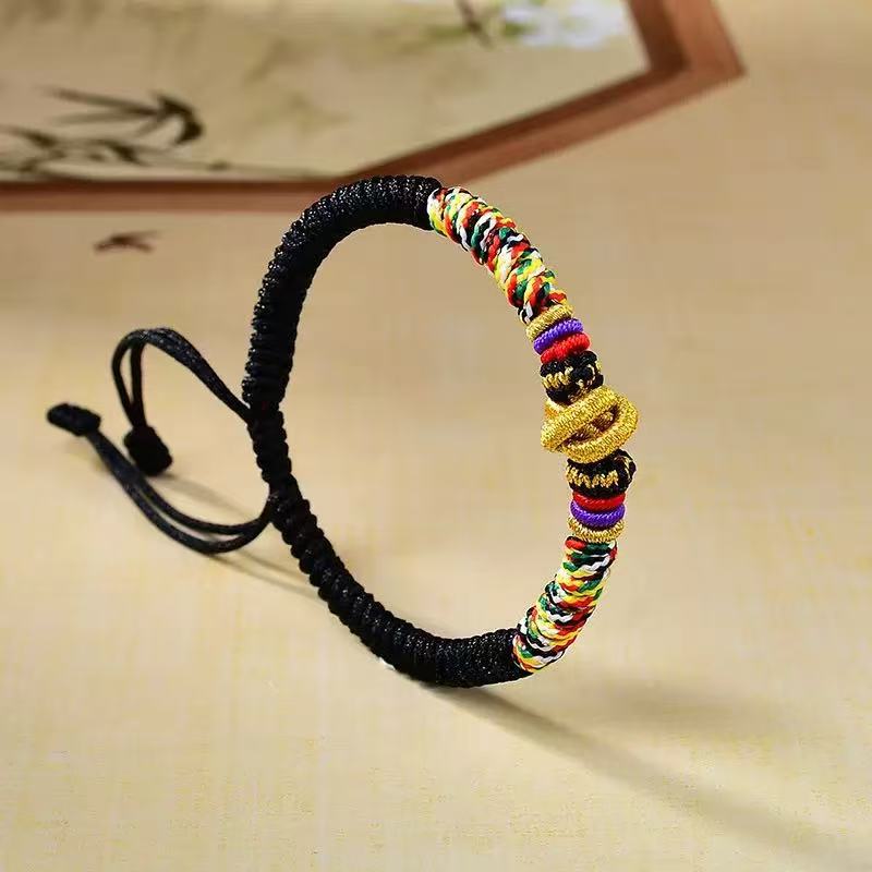 King Kong Knot Faith Bracelet, Handmade Tibetan Cord