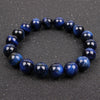 Natural Tiger Eye Bracelet, Polished Stone Beads