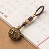 PiXiu Wealth Copper Key Chain with Tiger Head Bell Charm