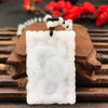Guan Gong Pendant Necklace with Glass Bead Chain