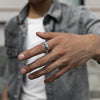 Pixiu Wealth Ring with Heart Sutra Mantra, Adjustable Open Ring