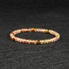 Tiger Eye Stone Bracelet, Copper and Gemstone Stackable Band
