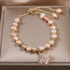 Pearl and Charm Bracelet with Gemstone Accents