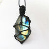Labradorite Love Heart Support Necklace Pendant