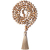 108 Bead Mala Necklace Tiger Eye Obsidian Sandstone Yoga Meditation