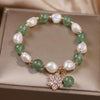Pearl and Charm Bracelet with Gemstone Accents