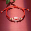 Woven Cord Bracelet with Lotus or Peace Buckle