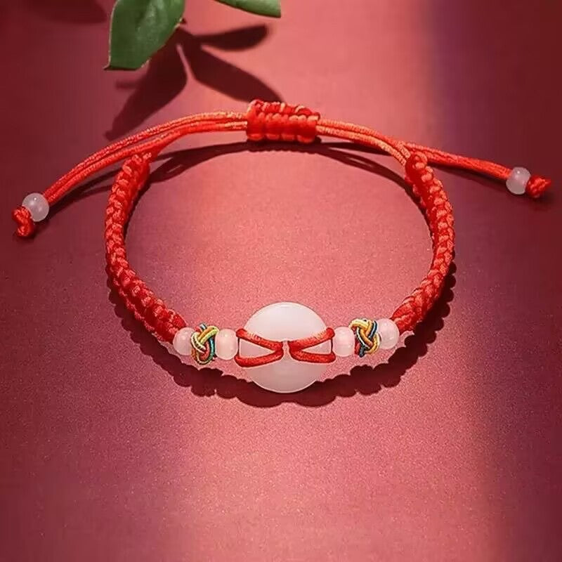 Woven Cord Bracelet with Lotus or Peace Buckle