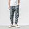 Men's Linen Blend Pants with Drawstring and Pockets