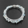 Crystal Chip Bracelet with Clear Center Bead