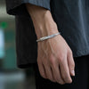 Tibetan Script Rope Cuff Bracelet Bangle