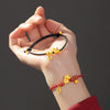 Sterling Silver Horse Bracelet with Red or Black Cord