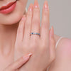 925 Sterling Silver Evil Eye Heart Zircon Ring