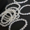 Cream Moonstone Bracelet, Polished Single Strand Beads