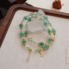 Candy Agate Coin Balance Bracelet with Butterfly, Gourd and Star Charms