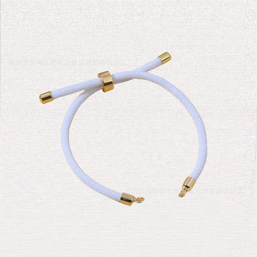 Adjustable Red String Bracelet with Copper Clasp