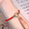 Woven Cord Bracelet with Lotus or Peace Buckle