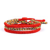 Handwoven Red String Bracelet Set - Lucky 3 Combination