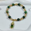 Purple Beaded Charm Bracelet with Pixiu, Fox or Heart