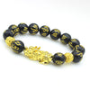 FengShui PiXiu Wealth Bracelet with Gold Tone Accents