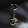 Om Symbol Necklace or Keychain, Stainless Steel Pendant