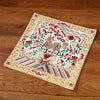 Embroidered Tea Mat, Square Coaster with Dragon Phoenix