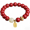 Cinnabar Fortune Protection Charm Bracelet
