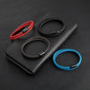 Braided Leather Red String Protection Magnetic Buckle Bracelet