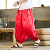 Men's Harem Pants with Dragon Pattern and Pockets