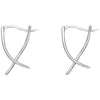 Geometric Cross Design Luck Hoop Earrings