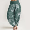 Women's Harem Pants Elastic Waist Floral Print Casual Yoga Trousers