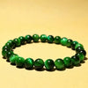 Tiger Eye Bead Bracelet, Blue and Green Stone