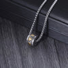 Om Mani Padme Hum Titanium Steel Necklace Pendant