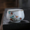 Ru Kiln Kung Fu Tea Cup, Moon White Ceramic Teacup