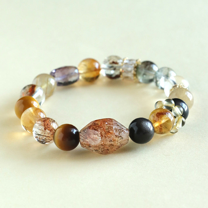 Natural Multi-Gemstone Crystal Bracelet