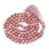 Natural Stone 108 Beads Necklace Yoga Meditation Mala