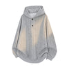 Men's Hoodie Fall Winter Buttons Twisted Design Long Sleeve