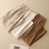 Women's Cotton Linen Harem Pants with Frog Buttons