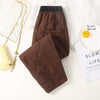 Women's Harem Pants, Thickened Cotton Blend Winter Trousers