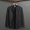 Men's Fleece Lined Tang Suit Set, Traditional Mandarin Collar Top and Pants