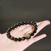 Golden Obsidian Cat Bracelet, 8mm or 10mm Beads