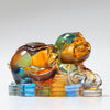 Chinese Zodiac Liuli Glass Figurine, Home Office Decoration