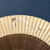 Bamboo Folding Fan with Yellow Paper and Tassel