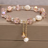 Strawberry Quartz Charm Bracelet for Women