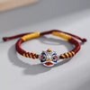 Enamel Lion Charm Braided Bracelet
