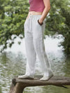 Men's Wide Leg Pants Cotton Linen Breathable Summer Trousers