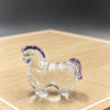 Crystal Glass Horse Figurine, Chinese Zodiac Animal Decoration