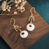 FengShui White Blessing Drop Earrings
