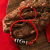 Tibetan Dzi Bead Bracelet, Agate Protection Charm
